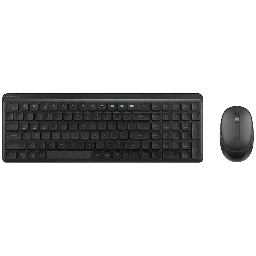 VolkanoX Scorch Bluetooth Wireless Keyboard and Mouse Combo - Graphite