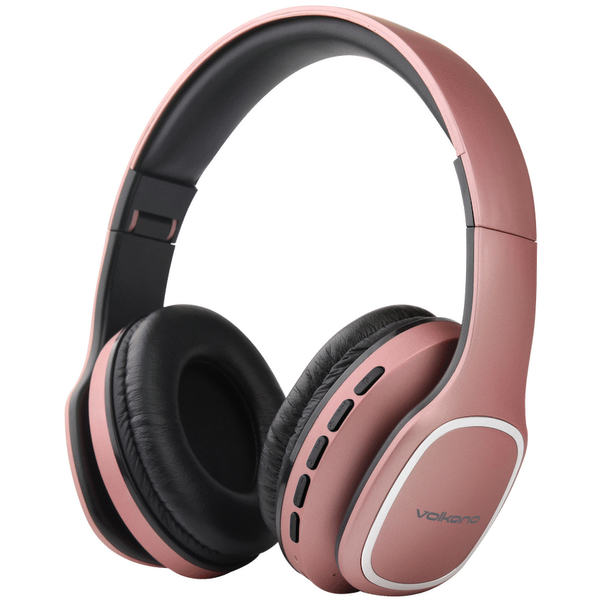 Volkano Phonic Series Bluetooth Full-Size Headphones - Rose Gold